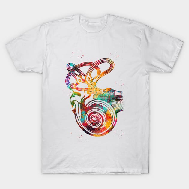 Ear anatomy T-Shirt by erzebeth